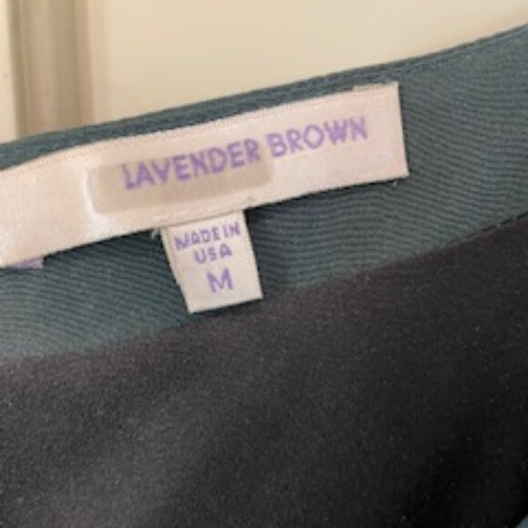 Lavender Brown Sleeveless Fringe Top in Forest Green, Size M - Picture 4 of 4